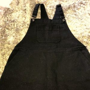 Black heart overall dress 1x